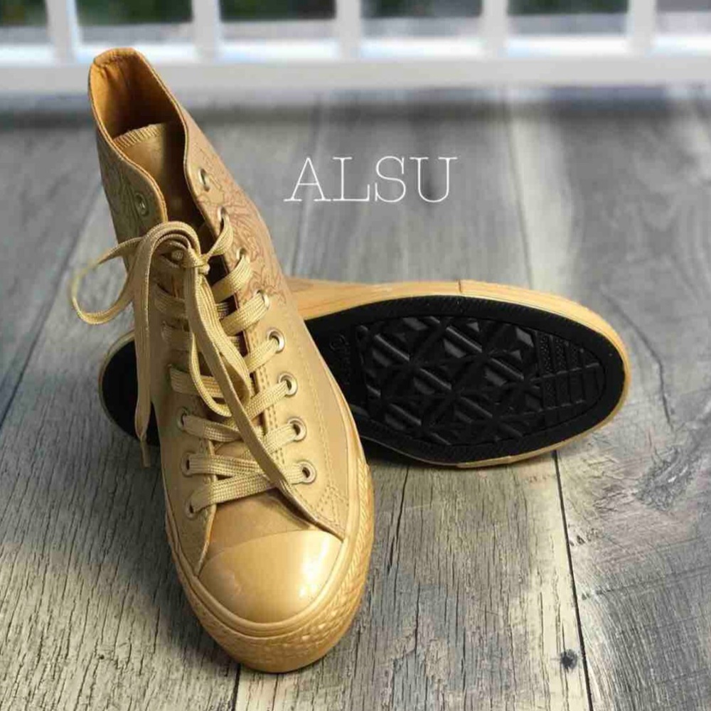 NWT Converse Ctas HI Gold Wheat 🌾 W AUTHENTIC - Picture 8 of 8